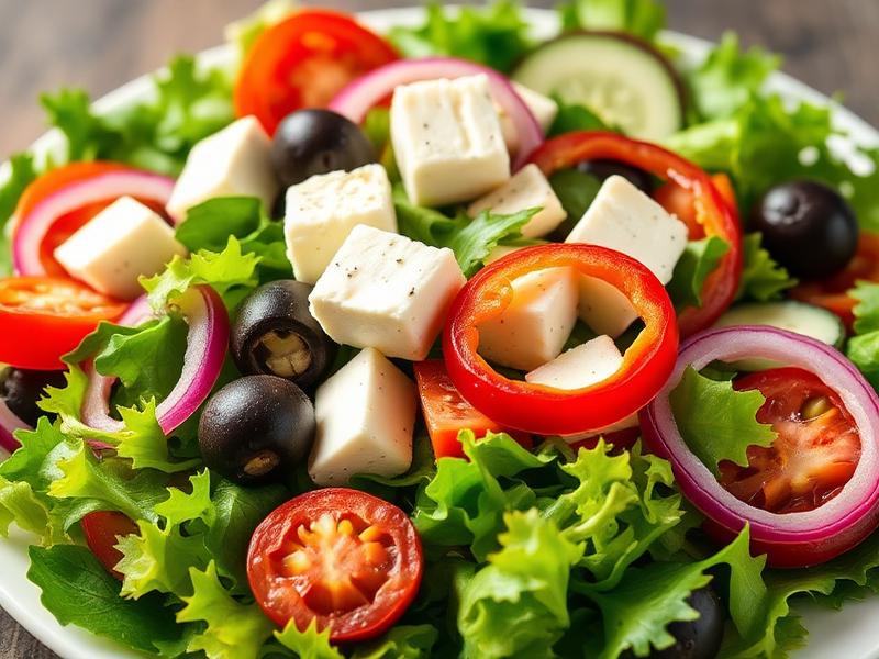 Frischer griechischer Salat